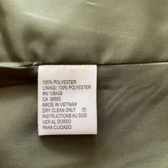 Tahari: Dark Sage Green Women’s Lined Blazer - Picture 2 of 4